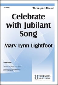 Celebrate with Jubilant Song Three-Part Mixed choral sheet music cover Thumbnail